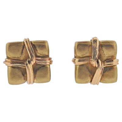 Pre-owned Asprey Yellow Gold Earrings