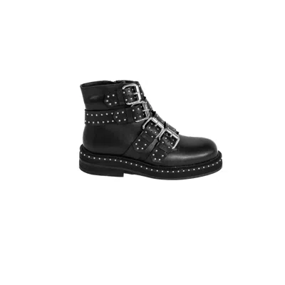 Asra Women's Camelia Black Buckle Boot