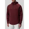 Asrv Dri-core Zip Hoodie In Burgundy
