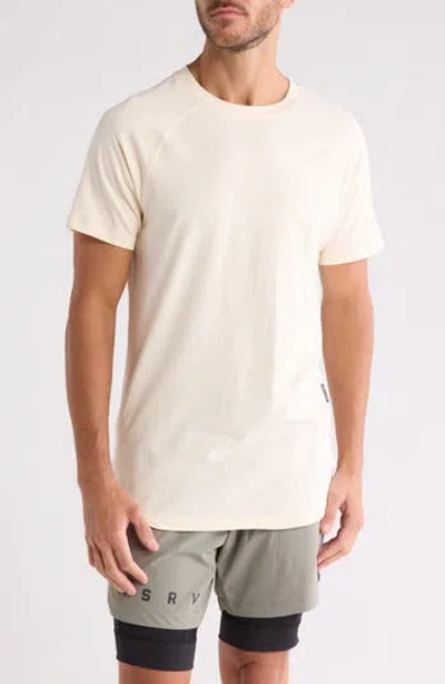 Asrv Established T-shirt In Ivory Cream