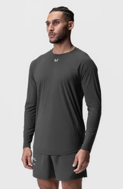 Asrv Laser Vent Established Long Sleeve Shirt In Gray