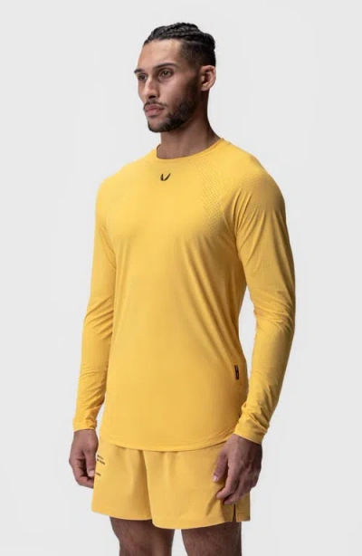 Asrv Laser Vent Established Long Sleeve Shirt In Yellow