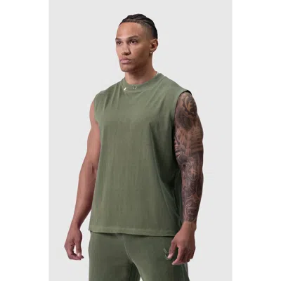 Asrv Tech Essential Relaxed Cutoff Tank In Green