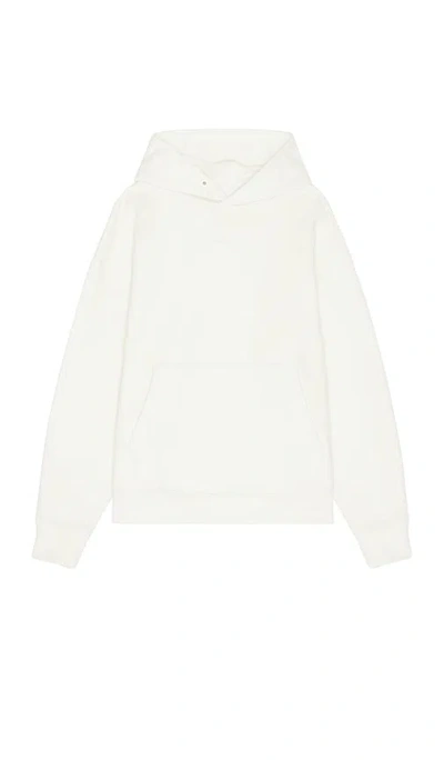 Asrv Tech Terry Hoodie In Ivory Cream