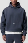 Asrv Tech-terry Oversize Hoodie In Blue