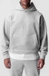 Asrv Tech-terry Oversize Hoodie In Gray