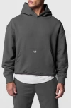 Asrv Tech-terry Oversize Hoodie In Space Grey