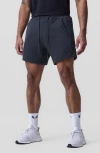 Asrv Tech Terry Sweat Shorts In Navy