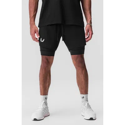 Asrv Tetra-lite™ 7-inch Water Repellent Liner Shorts In Black White Wings/black