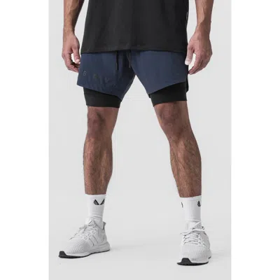 Asrv Tetra-lite™ 7-inch Water Repellent Liner Shorts In Navy /black