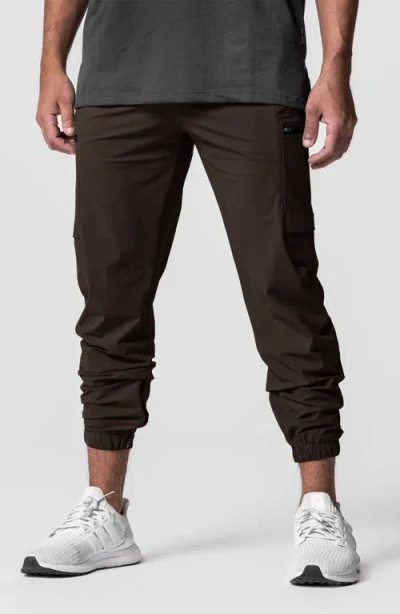 Asrv Tetra Lite Standard Zip Jogger In Brown