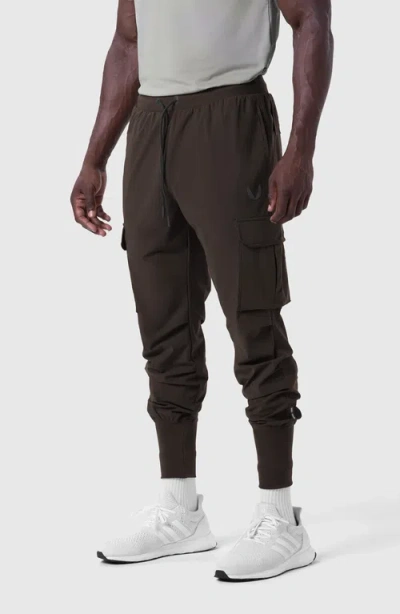 Asrv Tetra-lite Cargo High Rib Water Repellent Jogger In Brown
