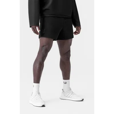 Asrv Waffle Knit Sweat Short In Black
