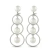 Assael 18k White Gold 0.55ct Diamond And Pearl Clip-on Earrings As20-103125 In Metallic