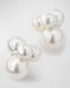 ASSAEL 18K WHITE GOLD 8 SOUTH SEA CULTURED PEARL CLIP BACK EARRINGS, 8.5-12.7MM