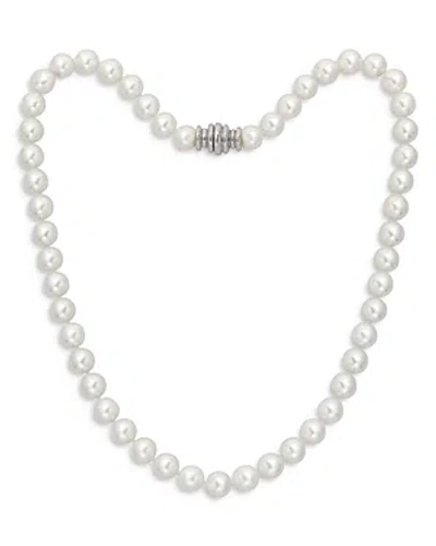 Assael 18k White Gold Akoya Program Japanese Akoya Cultured Freshwater Pearl Collar Necklace, 18