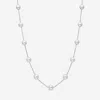 ASSAEL 18K WHITE GOLD, JAPANESE AKOYA CULTURED PEARL COLLAR NECKLACE NTC-775PCDW1