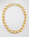 ASSAEL 18K YELLOW GOLD GOLDEN SOUTH SEA CULTURED PEARL NECKLACE