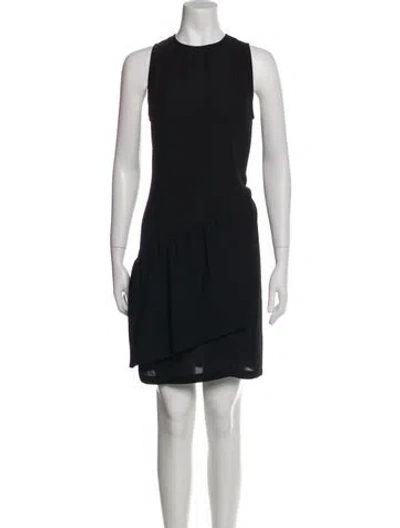 Pre-owned Assembly Crew Neck Mini Dress In Black