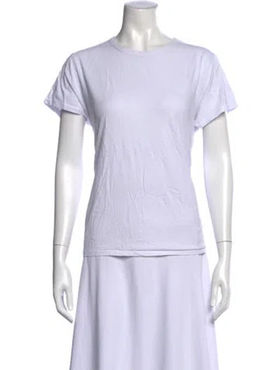 Pre-owned Assembly Crew Neck Short Sleeve T-shirt In White