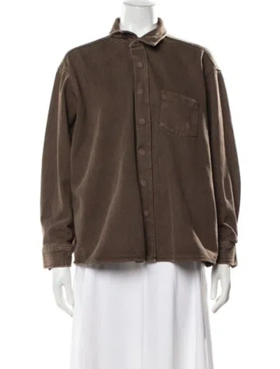 Pre-owned Assembly Jacket In Brown