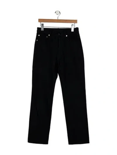 Pre-owned Assembly Mid-rise Straight Leg Jeans In Black