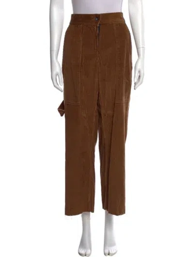 Pre-owned Assembly Straight Leg Pants In Brown