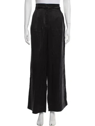 Pre-owned Assembly Wide Leg Pants In Black