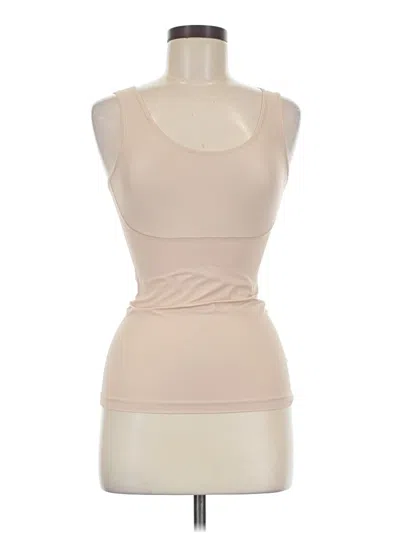 Pre-owned Assets Tank Top Tan Strapless Neckline Tops