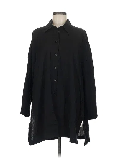 Pre-owned Assorted Brands 3/4 Sleeve Blouse In Black