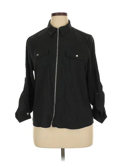 Pre-owned Assorted Brands 3/4 Sleeve Blouse In Black