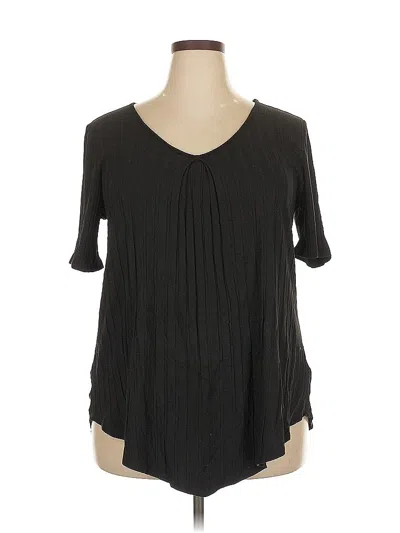 Pre-owned Assorted Brands 3/4 Sleeve Blouse In Black