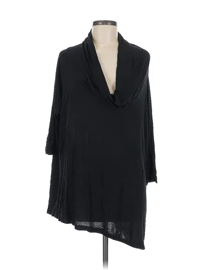 Pre-owned Assorted Brands 3/4 Sleeve Blouse In Black