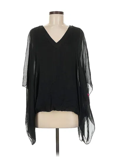 Assorted Brands 3/4 Sleeve Blouse In Black