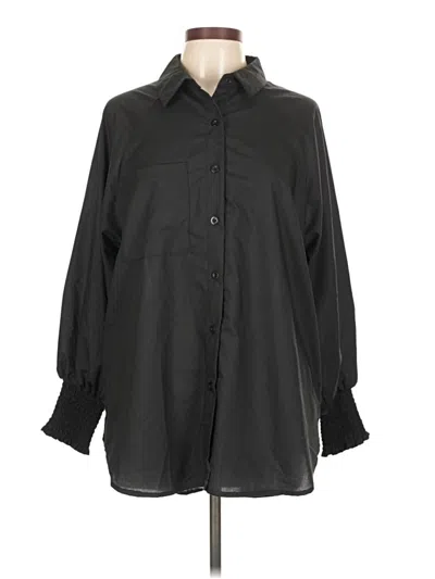 Pre-owned Assorted Brands 3/4 Sleeve Blouse In Black