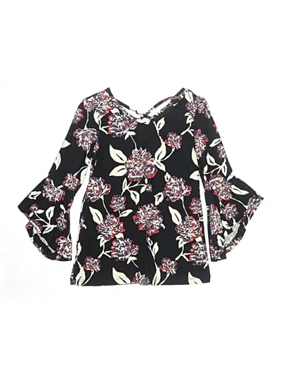 Pre-owned Assorted Brands Kids' 3/4 Sleeve Blouse In Black
