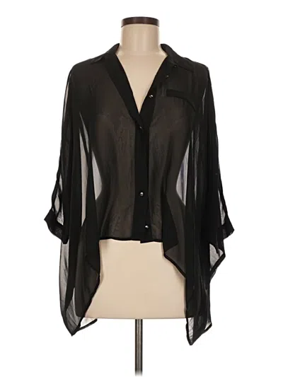 Assorted Brands 3/4 Sleeve Blouse In Black