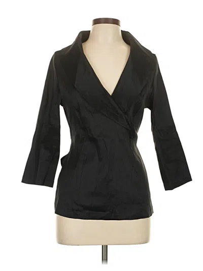 Pre-owned Assorted Brands 3/4 Sleeve Blouse In Black