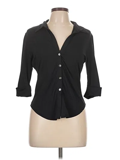 Pre-owned Assorted Brands 3/4 Sleeve Blouse In Black