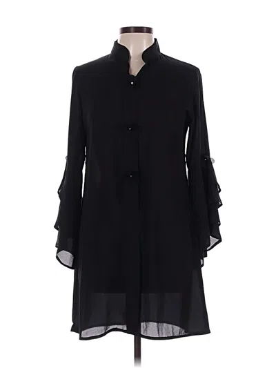 Pre-owned Assorted Brands 3/4 Sleeve Blouse In Black