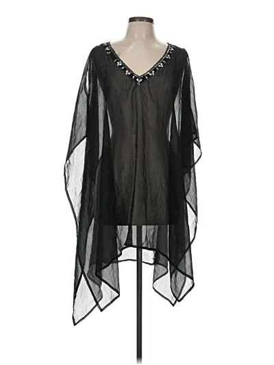 Pre-owned Assorted Brands 3/4 Sleeve Blouse In Black