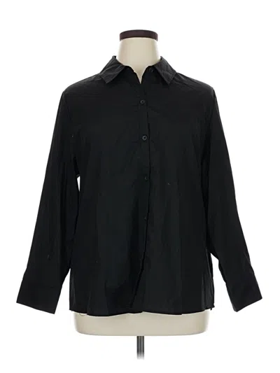Pre-owned Assorted Brands 3/4 Sleeve Blouse In Black