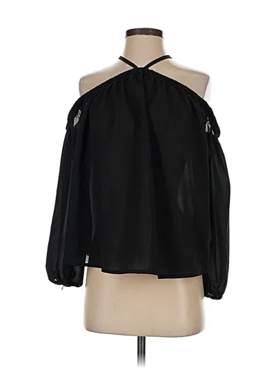 Pre-owned Assorted Brands 3/4 Sleeve Blouse In Black