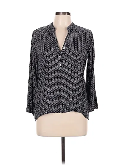 Pre-owned Assorted Brands 3/4 Sleeve Blouse In Black
