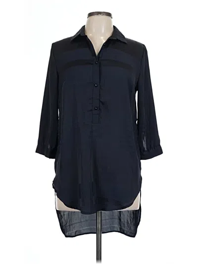 Pre-owned Assorted Brands 3/4 Sleeve Blouse In Black
