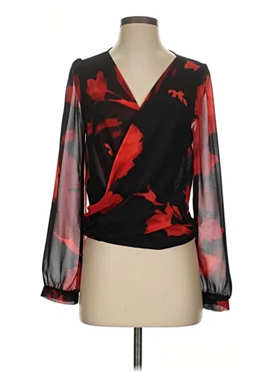 Pre-owned Assorted Brands 3/4 Sleeve Blouse In Black