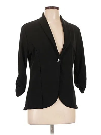 Pre-owned Assorted Brands 3/4 Sleeve Blouse In Black