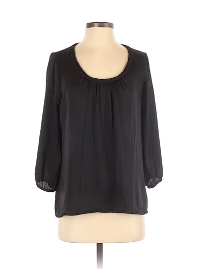 Pre-owned Assorted Brands 3/4 Sleeve Blouse In Black