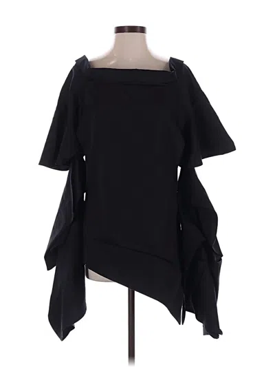 Pre-owned Assorted Brands 3/4 Sleeve Blouse In Black