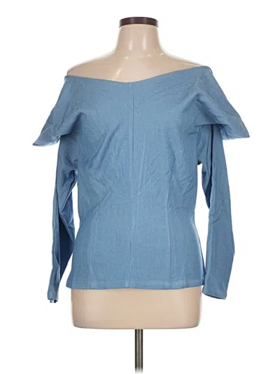 Assorted Brands 3/4 Sleeve Blouse In Blue